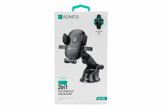 ADMOS AM-302. 2in1 SUCTION CUP CAR MOUNT
