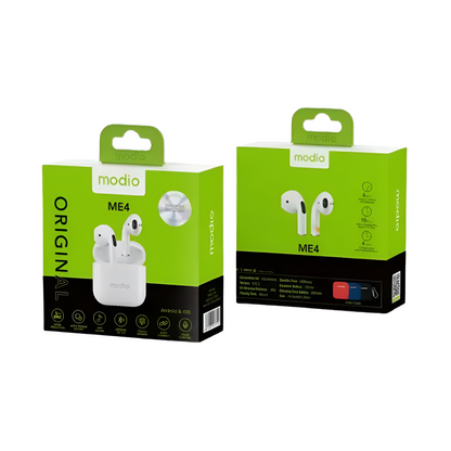 Modio Me4 Wireless Noise Cancelling Earbuds