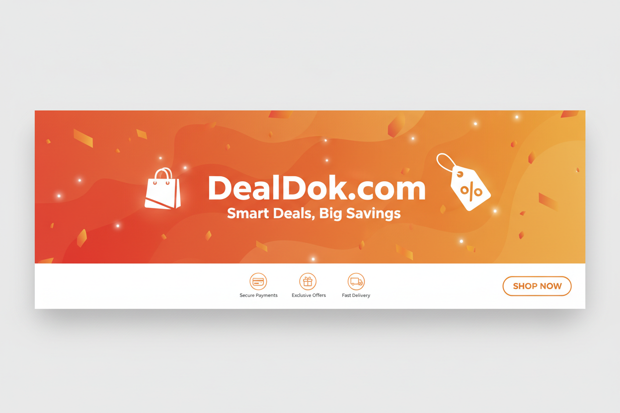 DealDok.com Banner - Warm Style